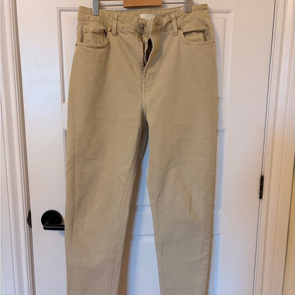 H&M Pants - H&M Straight Leg Pants in Beige